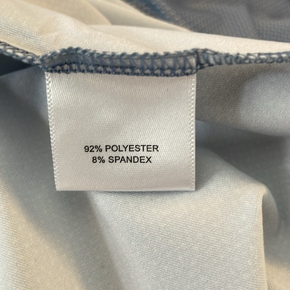 Peter Millar Short Sleeve‎ Light Blue Polo with White Polka Dots Men’s Size XL - Picture 6 of 8